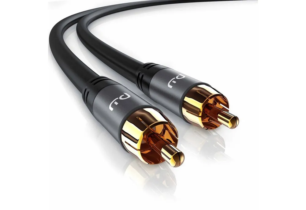 Primewire Audio-Kabel, Cinch, RCA (750 cm), Subwoofer-Cinch Audio-Kabel mehrfach geschirmt - 7,5m