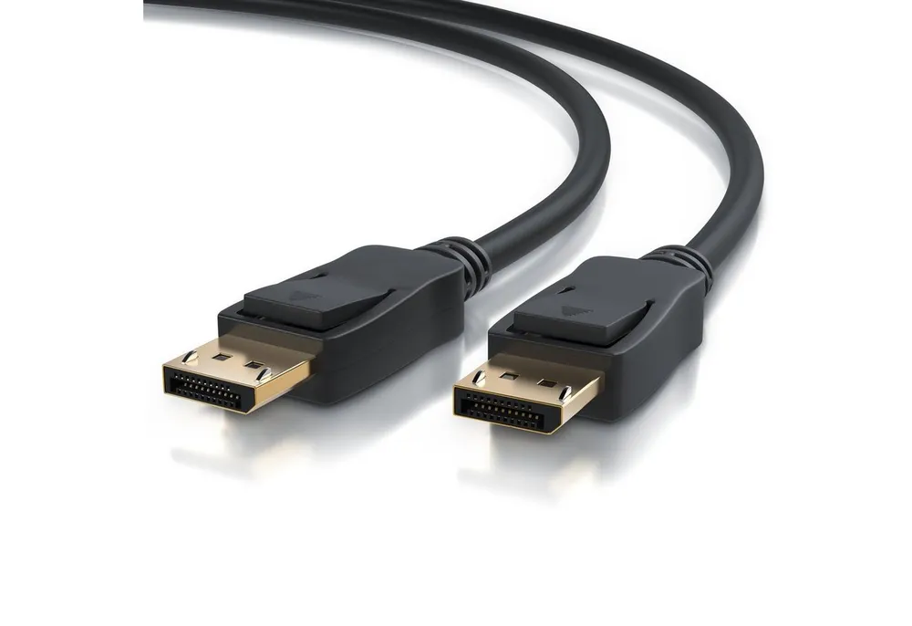 Primewire Audio- & Video-Kabel, DisplayPort, DP 2.0 (50 cm), Monitorkabel 8K 7680 x 4320 @ 60Hz, 4K 3840 x 2160 @ 120Hz, DSC, 0,5m