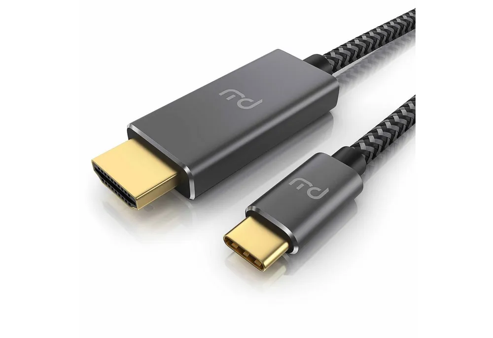 Primewire Audio- & Video-Kabel, USB-C, HDMI Typ A (500 cm), USB Typ C zu HDMI Konverterkabel Adapterkabel 4K 3840 x 2160 @60Hz, 5m
