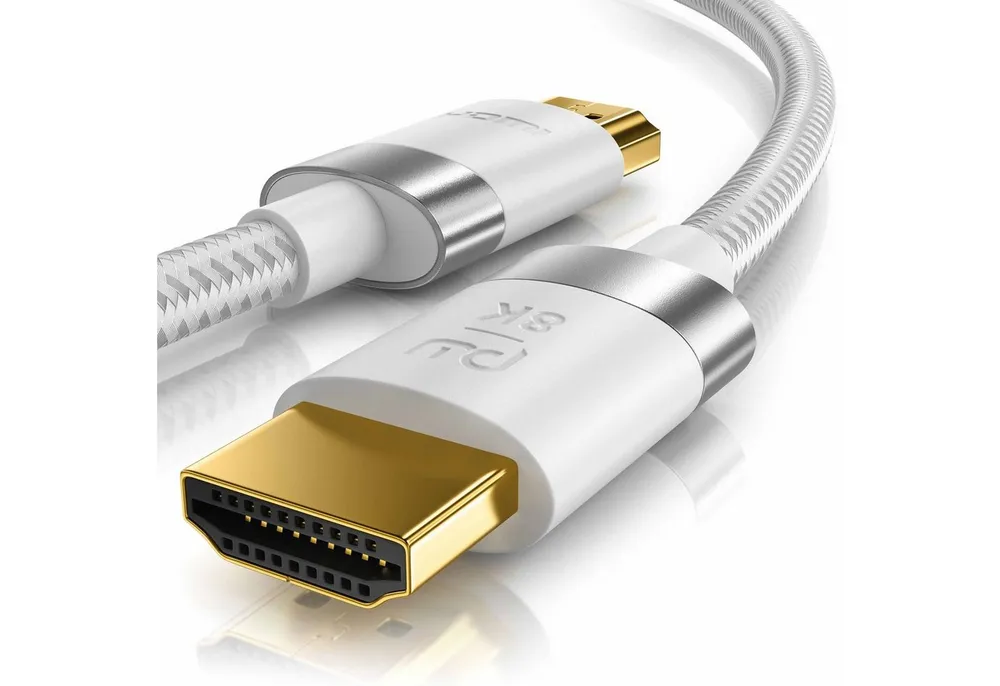 Primewire HDMI-Kabel, 2.1, HDMI Typ A (1000 cm), 8K @ 120Hz / 4K @ 240Hz DSC, Ultra High Speed, Nylonummantelung, 10m