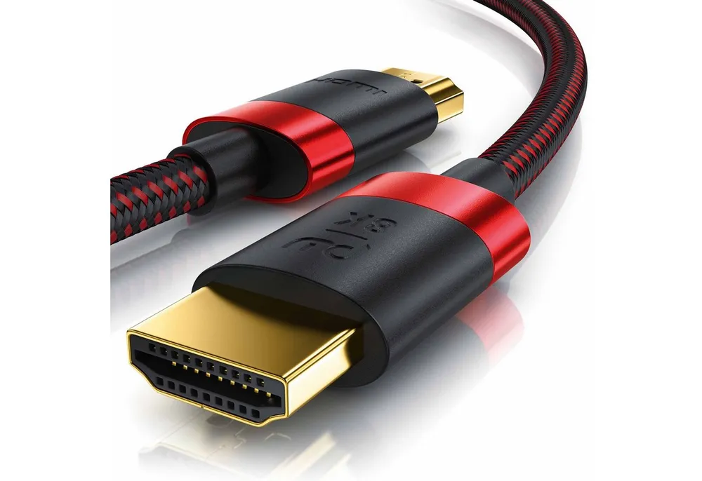 Primewire HDMI-Kabel, 2.1, HDMI Typ A (50 cm), 8K @ 120Hz / 4K @ 240Hz DSC, Ultra High Speed, Nylonummantelung, 0,5m