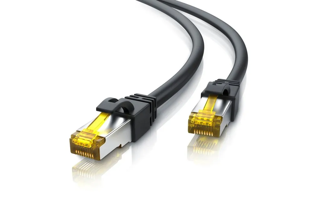 Primewire LAN-Kabel, CAT.7, RJ-45 (Ethernet) (300 cm), Gigabit Ethernet S/FTP Netzwerkkabel, 10000 Mbit/s, Patchkabel - 3m