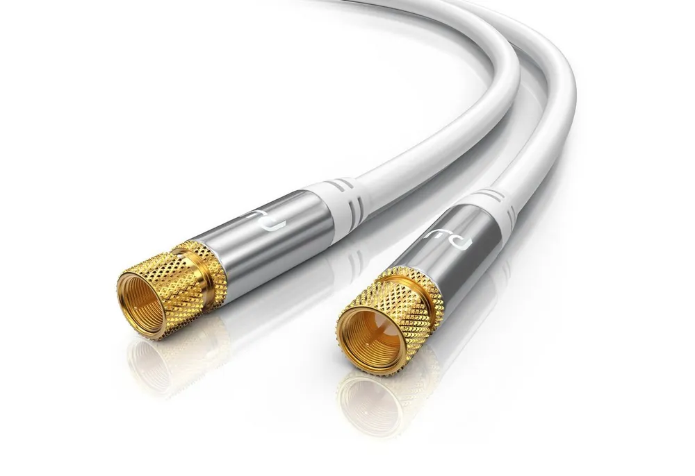 Primewire SAT-Kabel, Koax, F-Verbinder (500 cm), Premium HDTV SAT Koaxialkabel, 4fach Schirmung, 135dB, 75 Ohm - 5m