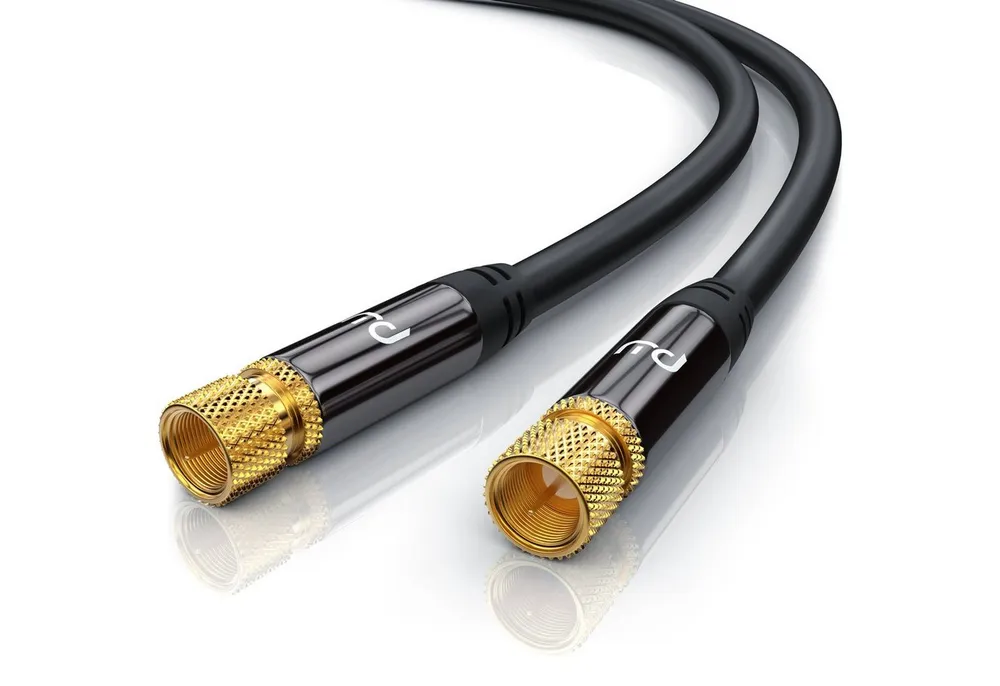 Primewire SAT-Kabel, Koax, F-Verbinder (750 cm), Premium HDTV SAT Koaxialkabel, 4fach Schirmung, 135dB, 75 Ohm - 7,5m