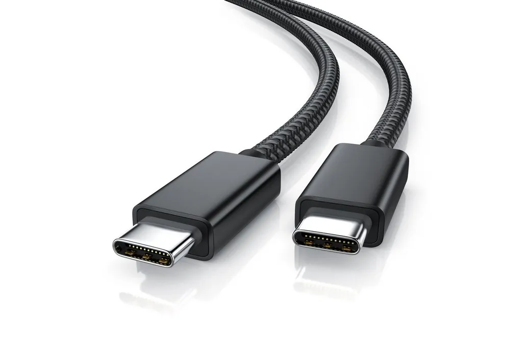 Primewire Thunderbolt 3 Kabel, USB 4 Typ C, USB-Kabel, USB-C, 4.0 (80 cm), Gen 3x2-100 Watt PowerDelivery Ladekabel / Datenkabel 40 Gbit/s, 0,8 m
