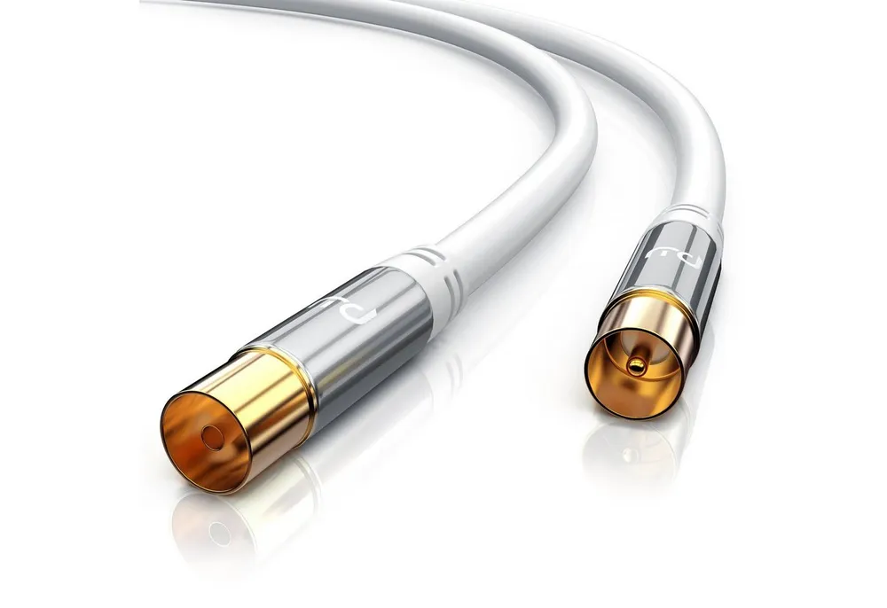 Primewire TV-Kabel, Koax, RF, IEC (300 cm), HDTV Antennenkabel, 4-fach Schirmung, 75 Ohm, 135dB - 3m