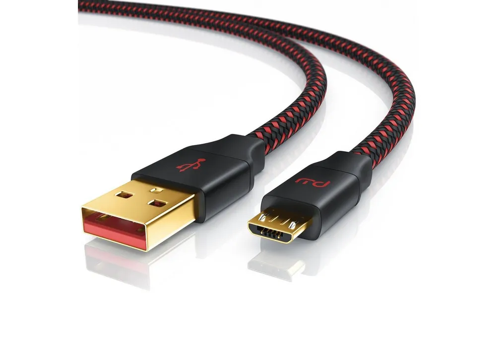Primewire USB-Kabel, 2.0, Micro-USB, USB Typ A (200 cm), UltimateCharge MicroUSB 2.0 Schnellladekabel mit Datenübertragung - 2m