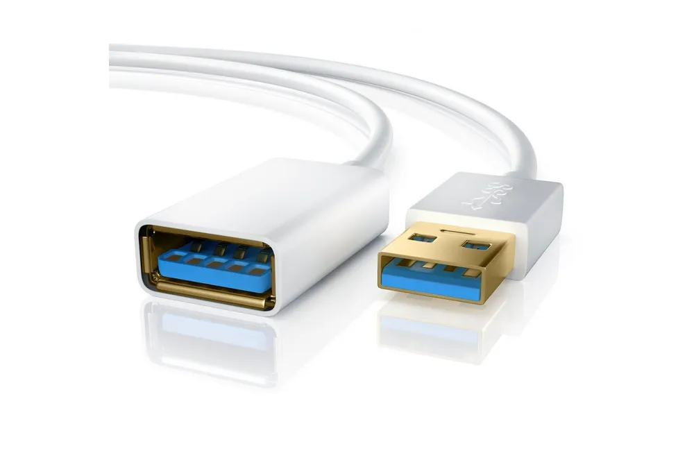 Primewire Verlängerungskabel, USB 3.0 Typ A (100 cm), USB3.0 Super Speed Repeater Kabel / Verlängerung bis zu 5Gb/s - 1m
