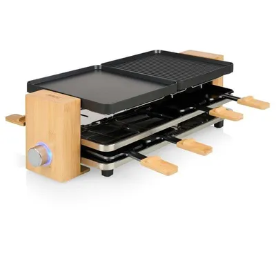 Kontaktgrill Princess 162918 8 Personen 1300 W rotierend Aluminium Holz