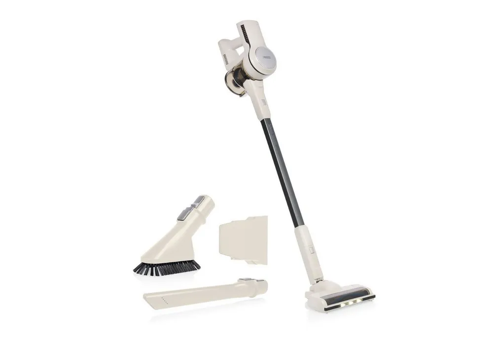 PRINCESS Akku-Hand-und Stielstaubsauger Princess 339380 Silent Storm Kabelloser Stabstaubsauger – 2-in-1, 140 W, 2 in 1 – 3 Geschwindigkeitsstufen – 140 W – DC