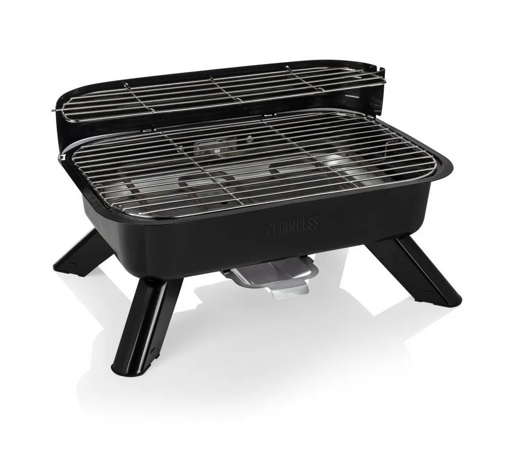 PRINCESS Elektrogrill Princess 112252 Hybrid-Grill – Tischmodell – Elektro- oder Holzkohlebe, 2000 W, Elektro- und Holzkohlegrill - 2000 W