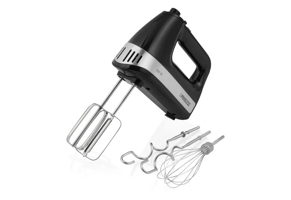 PRINCESS Handmixer Princess 222206 Handmixer Power 500 - leistungsstarker Motor - Aufbewa, 500 W, Aufbewahrungsbox - 500 Watt