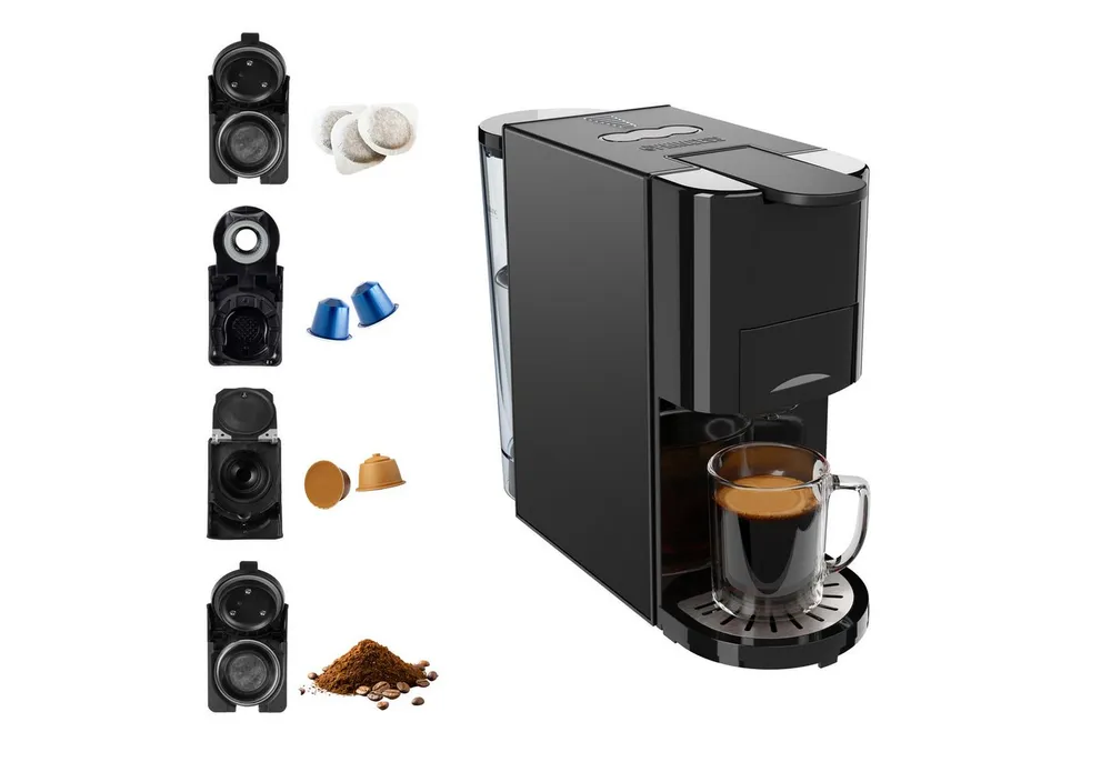 PRINCESS Kapselmaschine 249454, 4-in-1 Multi-Kapsel – 19 bar - Kaltbrühen