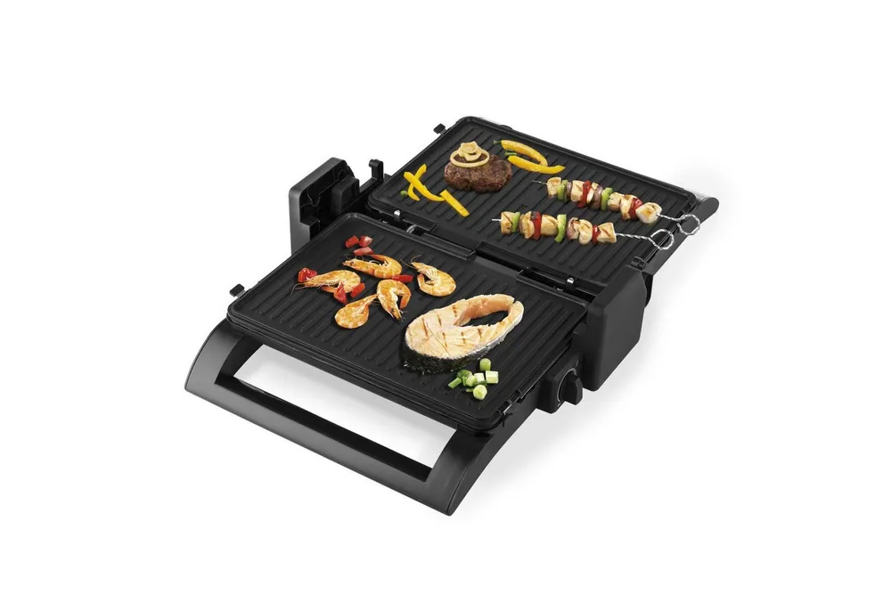 PRINCESS Kontaktgrill Princess 112530 Multi Grill 2-in-1 - Sandwich- und Tischgrill - Wendba, 1500 W, Umkehrbare Platten-Öffnen bis 180°