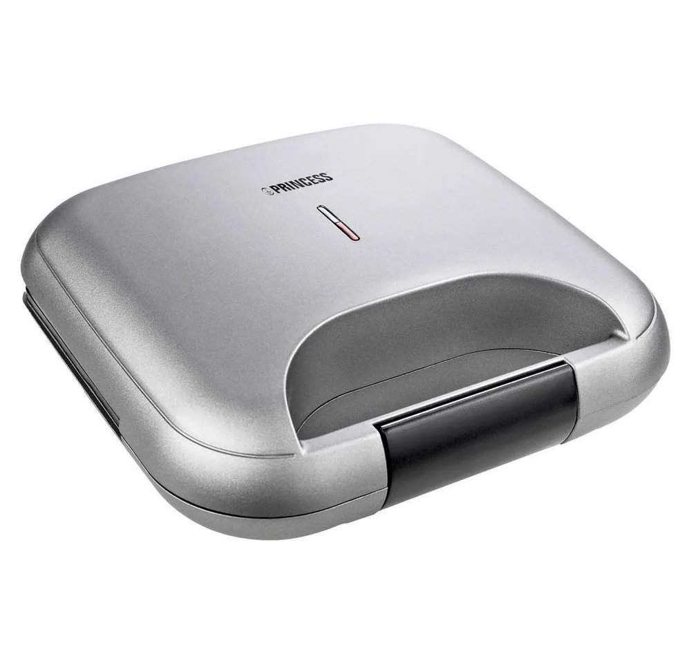PRINCESS Sandwichmaker Sandwich Maker DeLuxe in Mattoptik, 22x12cm Bratfläche, 750