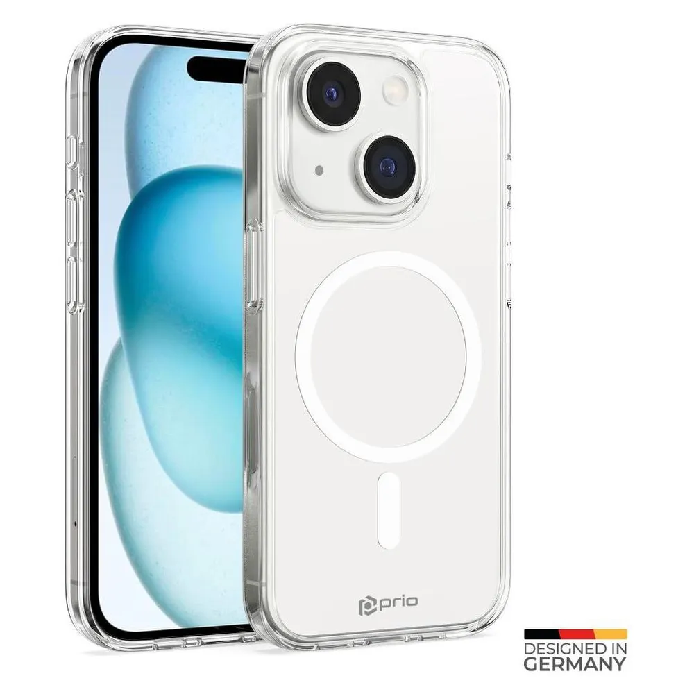 prio Schutzhülle MAG für iPhone 15 Plus (6,7 Zoll) klar