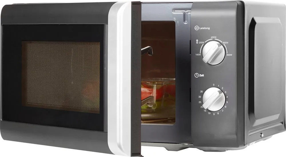 Privileg Mikrowelle 64111926, Mikrowelle, 20 l, mit 5 Leistungsstufen, silber