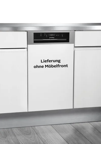 Privileg teilintegrierbarer Geschirrspüler RSBO 3T224 X (2), 10 Maßgedecke, Push&Go – Schnelles Spülen und Trocknen in 85 Minuten