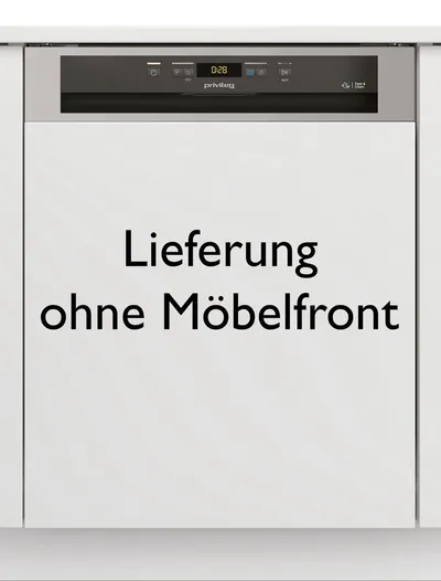 Privileg teilintegrierbarer Geschirrspüler P0B ECO D551 X, 14 Maßgedecke, Fast&Clean 28’ – das effektive Reinigungsprogramm unter 28 Minuten