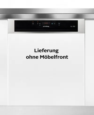 Privileg teilintegrierbarer Geschirrspüler P0B ECO D541 X, 14 Maßgedecke, Fast&Clean 28’ – das effektive Reinigungsprogramm unter 28 Minuten