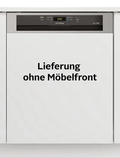 Privileg teilintegrierbarer Geschirrspüler RBO 2T131 A F S, 14 Maßgedecke, Fast&Clean 28’ – das effektive Reinigungsprogramm unter 28 Minuten