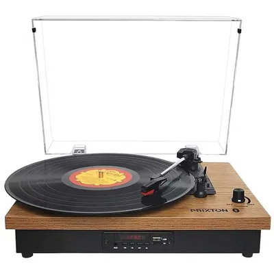 Prixton Studio TS420 Bluetooth-Plattenspieler Holz
