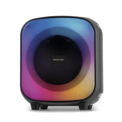 Prixton Jaija Bluetooth-Karaoke-Lautsprecher, USB/TF-Karte/FM-Radio/Aux, 40 W, Schwarz