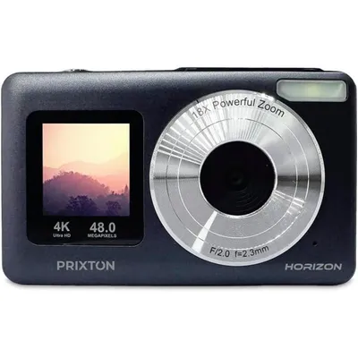 Kompaktkamera Prixton Horizon DC915 48MP Zoom 18x USB-C Dual Display Schwarz