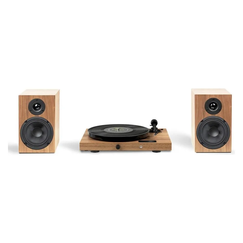 Pro-Ject JukeBox E1 HiFi-Set Holz / Stereo-Audio-Komplettsystem mit Plattenspieler