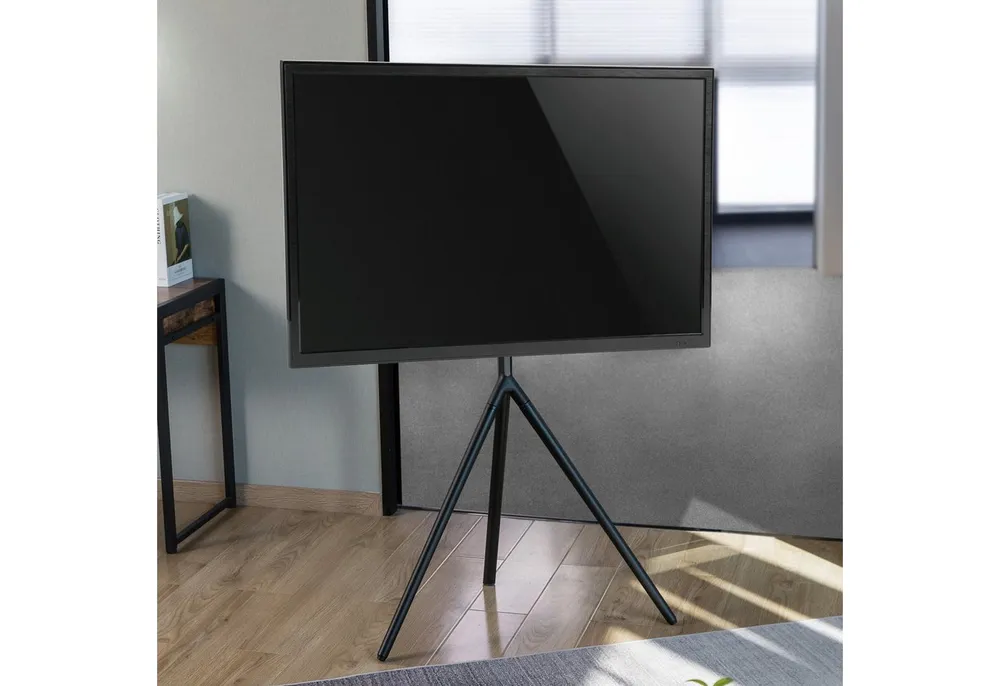 pro.tec TV-Ständer, (bis 65 Zoll, »Valle« max. 65 Zoll Metall 137 x 85,5 x 46,5 cm Schwarz)