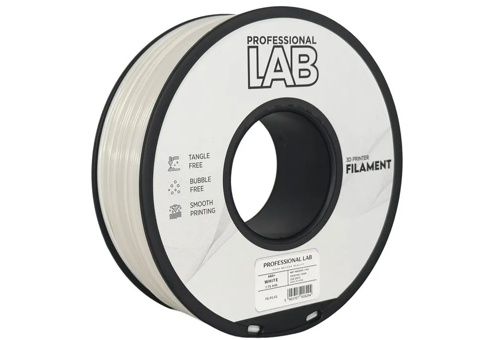 Prof. Lab Filament Hochwertiges ABS+ 1KG 1,75mm Filament Einfachere Druckbarkeit