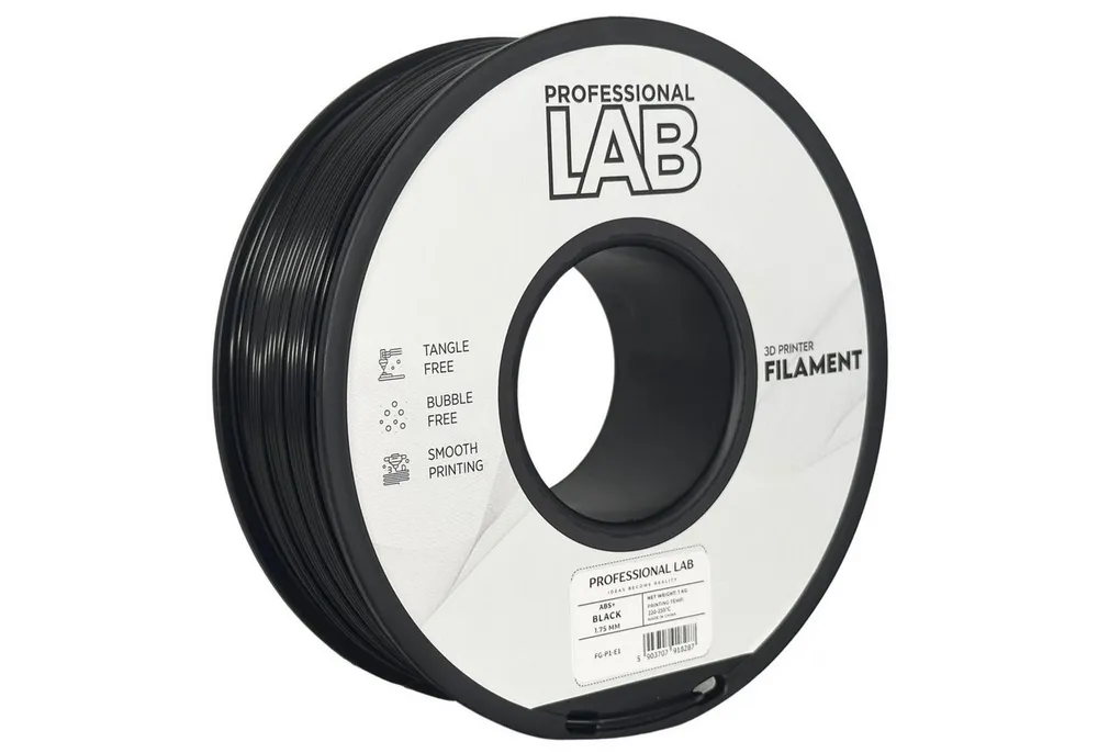 Prof. Lab Filament Hochwertiges ABS+ 1KG 1,75mm Filament Einfachere Druckbarkeit