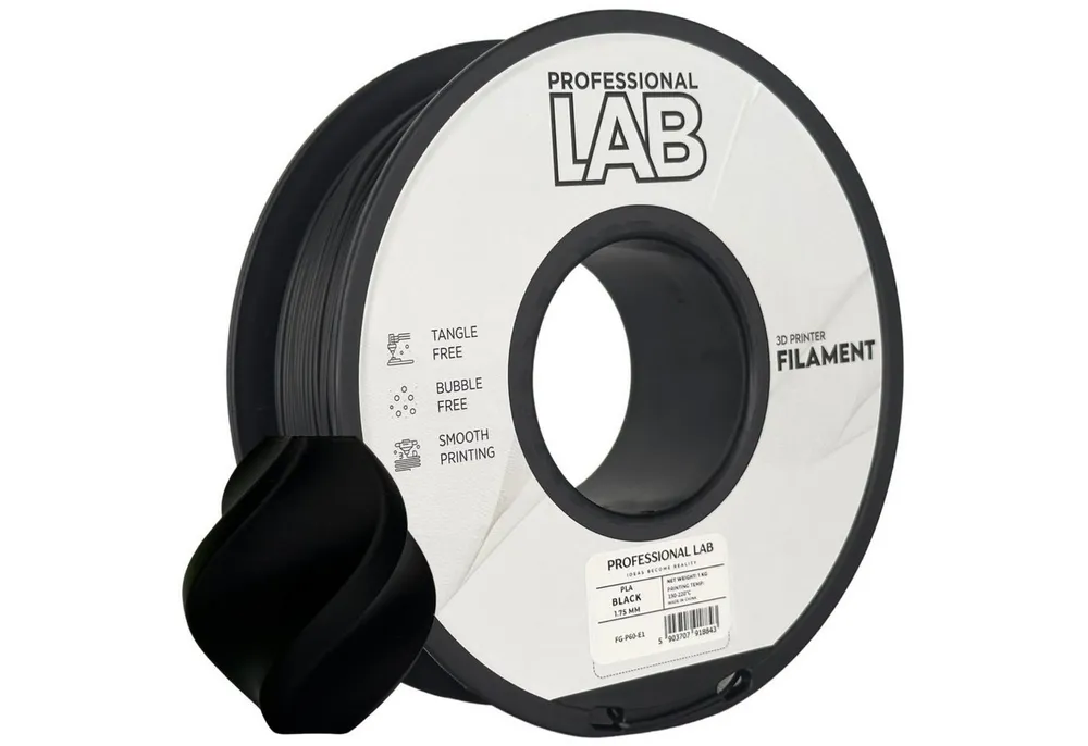 Prof. Lab Filament PLA Filament 1.75mm, 1kg für 3D Drucker Made in Europe