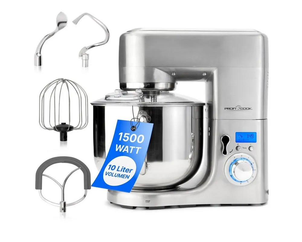 ProfiCook Küchenmaschine PC-KM 1096, mit XXXL-Schüssel, max. 7,5kg Teigzubereitung