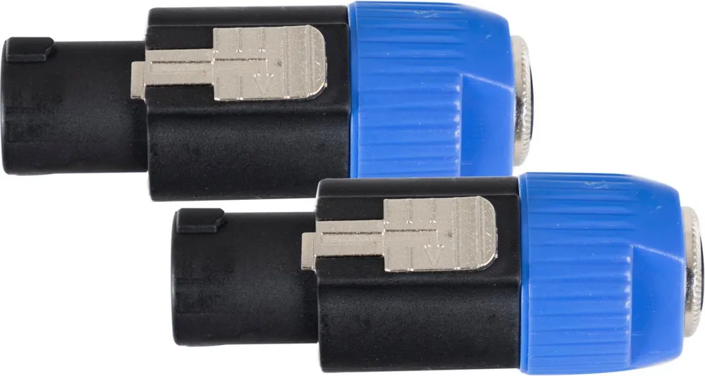Pronomic AD-JFSPM Adapter 6,3mm Klinke female/Speakon-kompatibel male 2x Set Audio-Adapter Speakon-kompatibel, Fertig verdrahtet & einsatzbereit