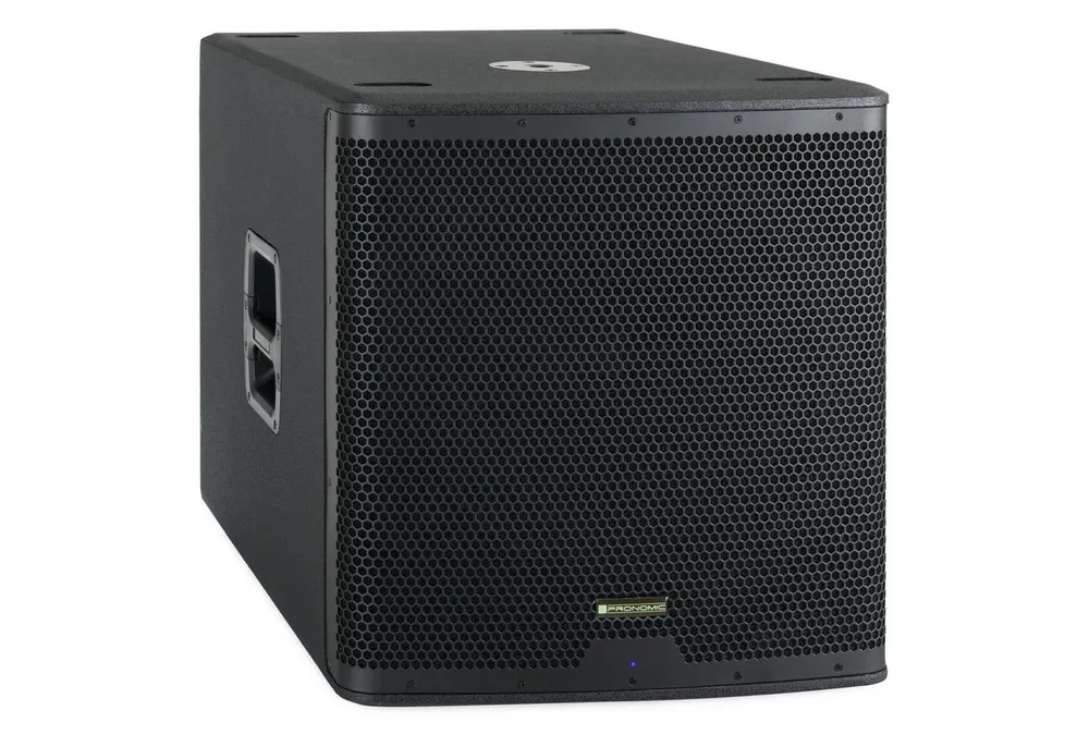 Pronomic C-118SA Aktiv Subwoofer (kein Netzwerkstandard, 800 W, 1600 Watt Peak / 800 Watt RMS - 18" Lautsprecher mit 3" Schwingspule)