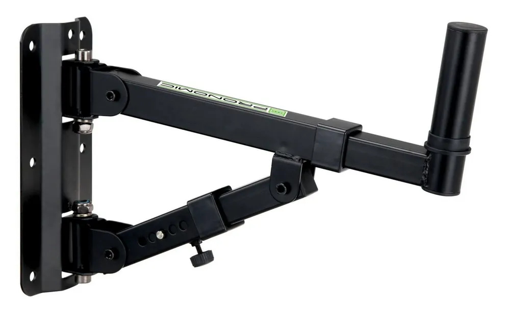 Pronomic Lautsprecher-Wandhalterung WSM-40 PA Wandhalterung für PA-und Hifi-Boxen bis max. 40 kg, (bis 0 Zoll, 5-stufig verstellbarer Winkel, horizontal schwenkbar, stabil, Metall)