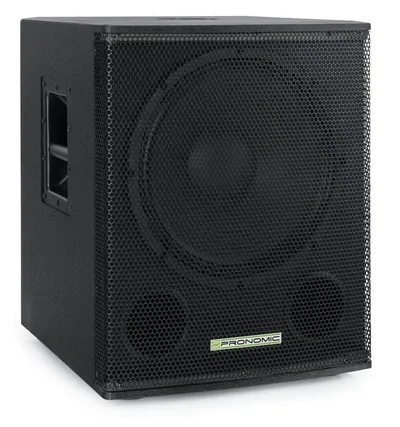 Pronomic SA-15 SUB Aktiv Subwoofer - 1x 15" Speaker mit Bassreflex-Öffnungen Subwoofer (Nein, 700 W, max. SPL: 128 dB - 35mm-Flansch)