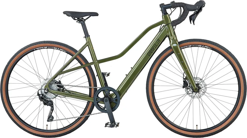 Prophete E-Bike Gravelbike Graveler 1.0, 8 Gang Shimano, Kettenschaltung, Heckmotor, 360 Wh, Pedelec, Elektrofahrrad für Herren