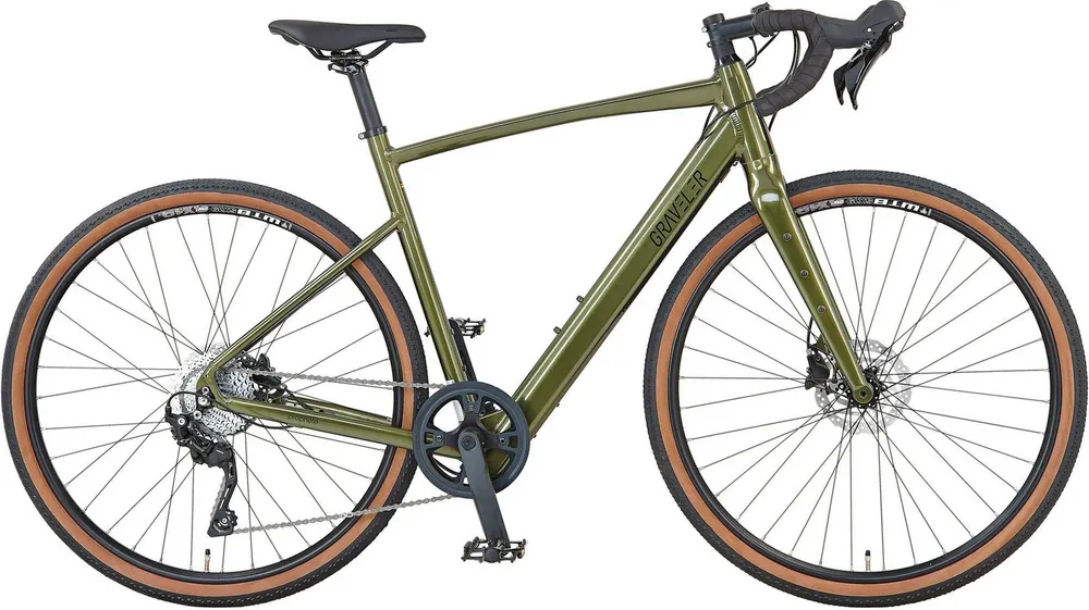 Prophete E-Bike Gravelbike Graveler 1.0, 8 Gang Shimano, Kettenschaltung, Heckmotor, 360 Wh, Pedelec, Elektrofahrrad für Herren