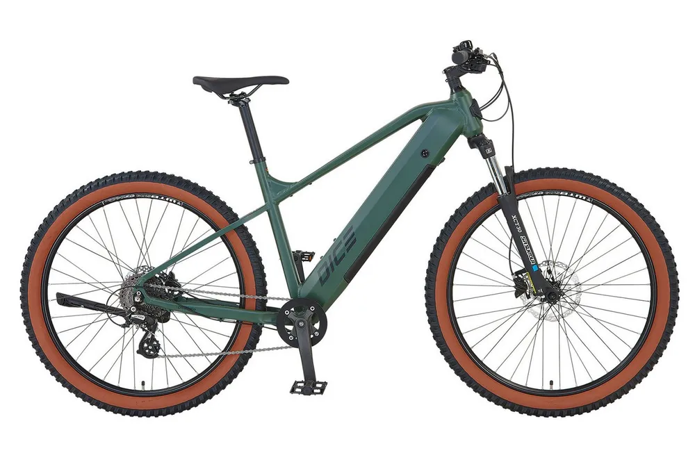 Prophete E-Bike Mountainbike Dice 1.0, 8 Gang Shimano Altus Schaltwerk, Kettenschaltung, Heckmotor, 360 Wh