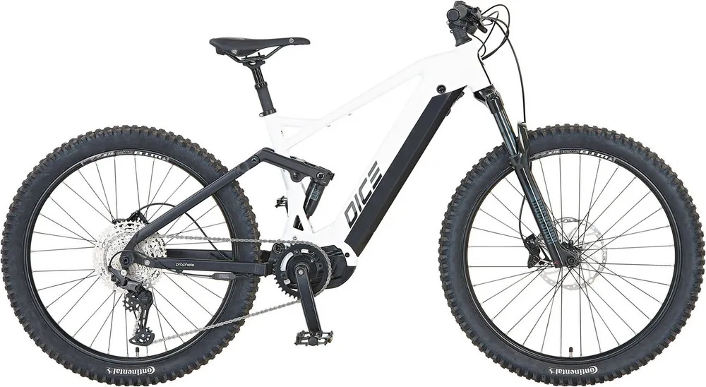 Prophete E-Bike Mountainbike Prophete Dice 5.0, 12 Gang Shimano Deore Schaltwerk, Kettenschaltung, Mittelmotor, 720 Wh, Pedelec, Elektrofahrrad für Damen u. Herren, MTB