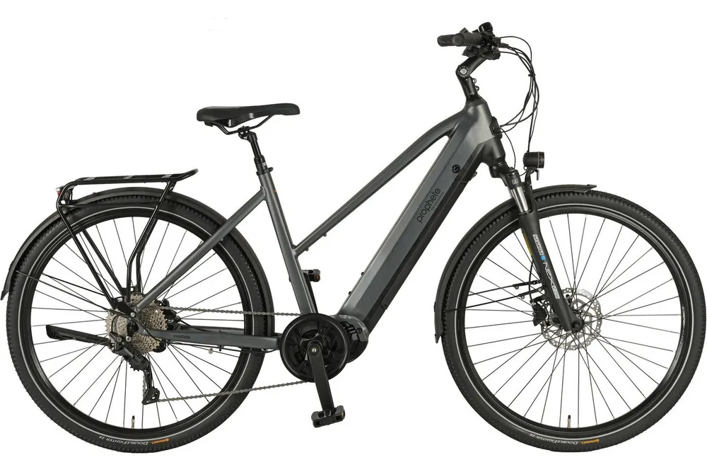Prophete E-Bike Trekkingrad Entdecker 5.8, 10 Gang Shimano Deore Schaltwerk, Kettenschaltung, Mittelmotor, 800 Wh