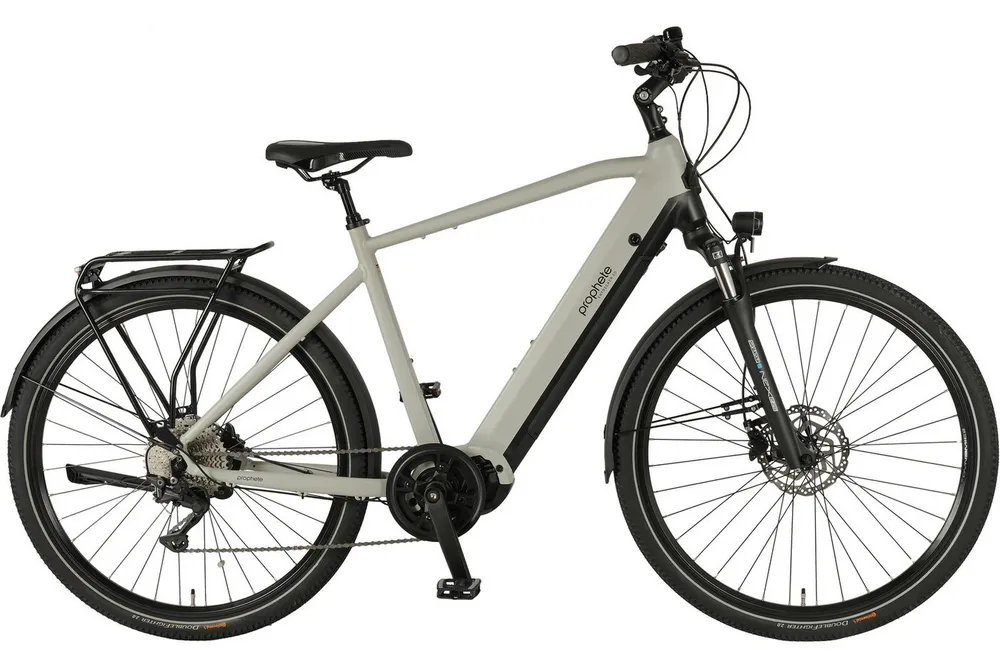 Prophete E-Bike Trekkingrad Entdecker 5.0, 10 Gang Shimano Deore Schaltwerk, Kettenschaltung, Mittelmotor, 800 Wh, Pedelec, Elektrofahrrad für Herren
