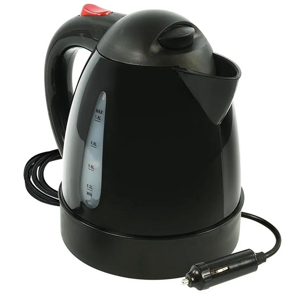 ProPlus Reise-Wasserkocher KFZ Wasserkocher 12V 1L für Auto Camping Zigarettenanzünder 150W, 1 l, 150 W, Füllanzeige, schnelle Erhitzung