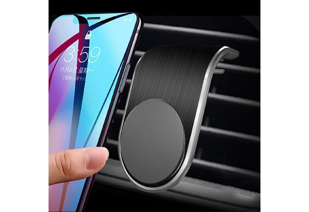 Protectorking Displayschutzfolie Auto Magnetisch Handyhalterung KFZ Lüftungsgitter Halterung Schwarz, Schutz.