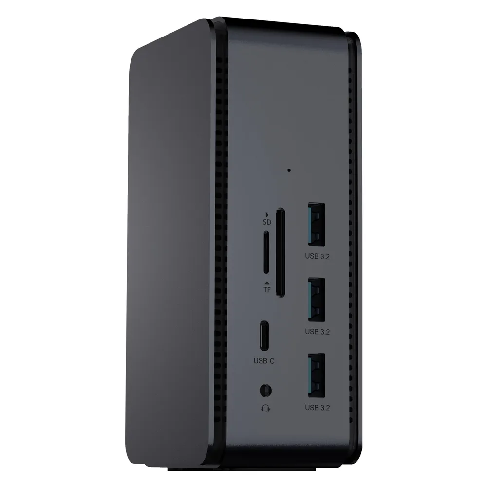 Dockingstation ProXtend DOCK2XUSB4 USB4 Dual 8K Aluminium Grau