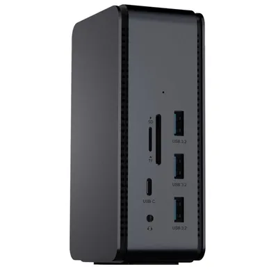 Dockingstation ProXtend DOCK2XUSB4 USB4 Dual 8K Aluminium Grau