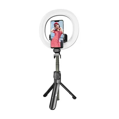 Autostativ Puluz mit LED-Ringlicht und Bluetooth-Fernbedienung