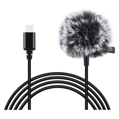 Mikrofon Puluz PU425 USB-C omnidirektional mit Clip und 1